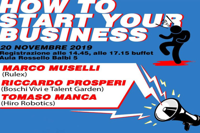 ISA - Eventi - Locandina - How to start your business